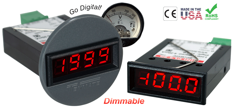 Texmate Panel Meter MINI-5VDIM