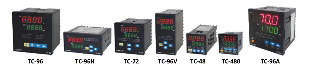 PID Temperature Controller Models - TC-96, TC-96H, TC-72, TC-96V, TC-48, TC-480, TC-96A